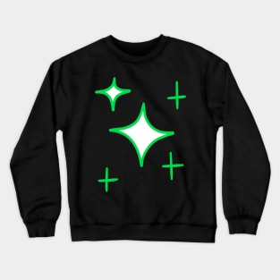 Green Sparkles Crewneck Sweatshirt